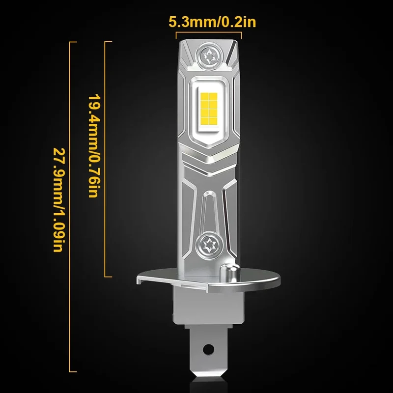 2 Stücke Turbo H1 LED Scheinwerfer Autolampen 20000LM 100W 6000K Weiß Superhelle Lampen Für Ford Fiesta Focus mk4 Octavia Fiat Punto