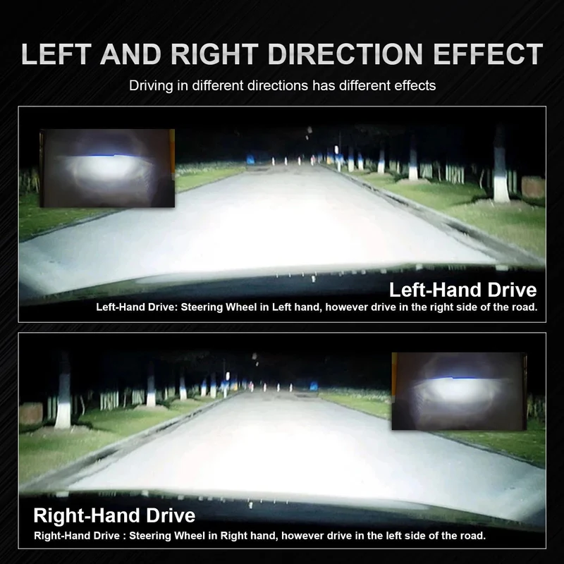 Y6D H4 LED-Projektor-Scheinwerferlampen Bi-LED-Linsenprojektor mit Lüfter H4 Mini-Projektorlinsenscheinwerfer Automobil-Hallo-Lo-Beam-Glühbirne