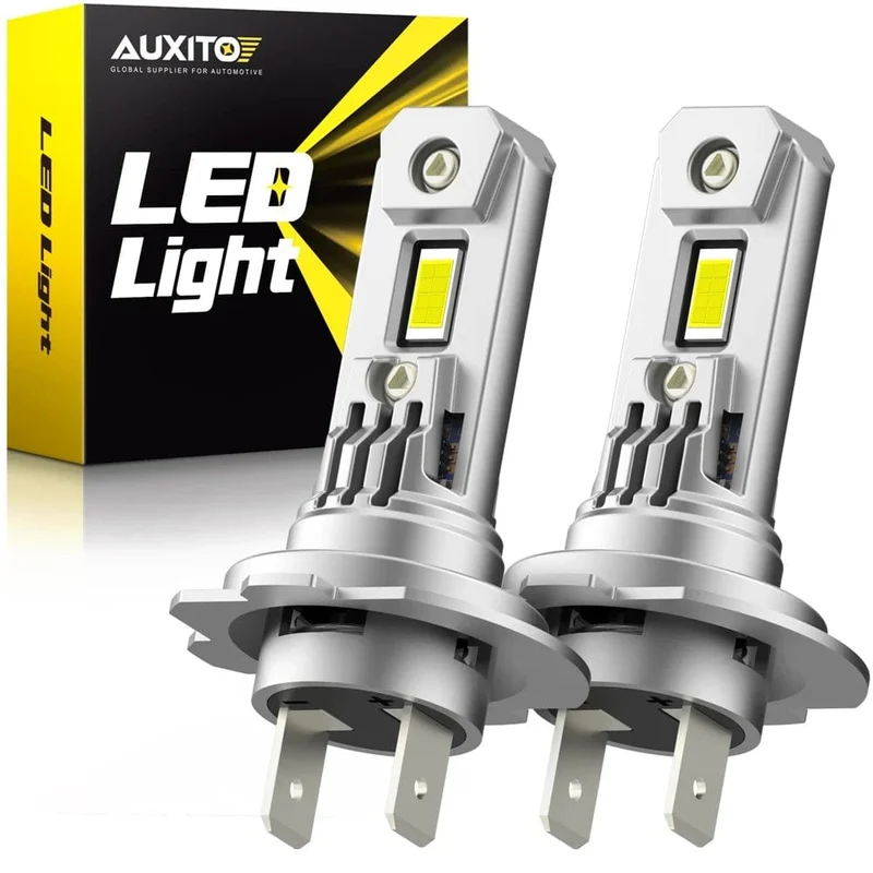 AUXITO 2 Stück Turbo H7 LED Canbus Kein Fehler Scheinwerferlampen mit Lüfter 100 W Hochleistungs-H7 LED-Autoscheinwerferlampe CSP Chip 20000LM