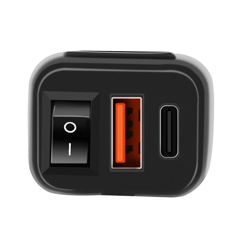Motorrad USB Schnelle handy Ladegerät Wasserdicht 12v Port Buchse Stecker Mit Zelle Mobile Voltmeter Digital Für Bike Moto