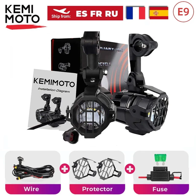 R1200GS 40W Motorrad LED Nebel Lichter Hilfs Assembliy Für BMW R1200GS F850GS F750GS F 850GS 750GS 1250GS GS LC Abenteuer