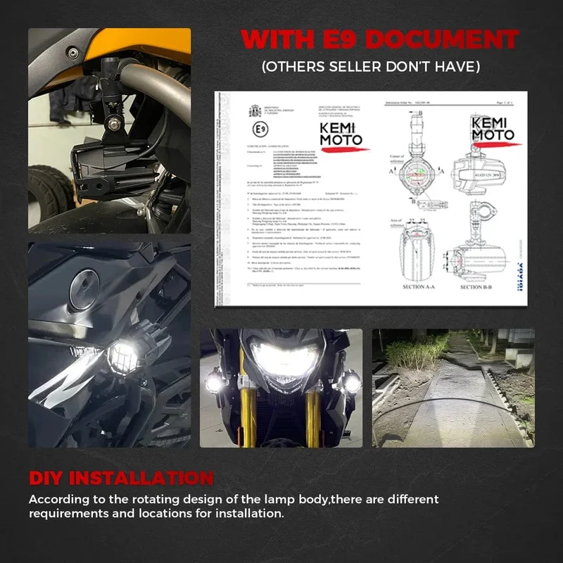 R1200GS 40W Motorrad LED Nebel Lichter Hilfs Assembliy Für BMW R1200GS F850GS F750GS F 850GS 750GS 1250GS GS LC Abenteuer
