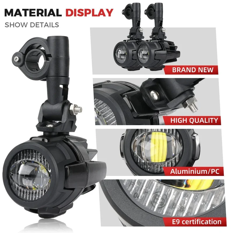 R1200GS 40W Motorrad LED Nebel Lichter Hilfs Assembliy Für BMW R1200GS F850GS F750GS F 850GS 750GS 1250GS GS LC Abenteuer