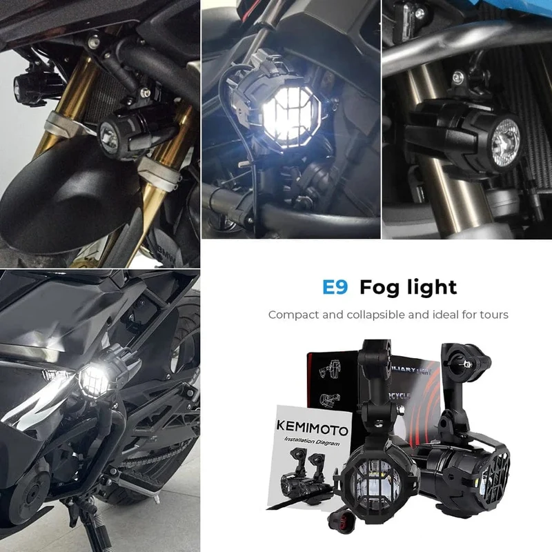 R1200GS 40W Motorrad LED Nebel Lichter Hilfs Assembliy Für BMW R1200GS F850GS F750GS F 850GS 750GS 1250GS GS LC Abenteuer