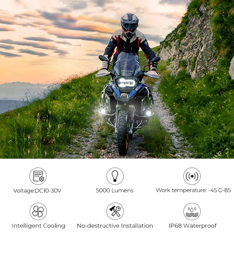 R1200GS 40W Motorrad LED Nebel Lichter Hilfs Assembliy Für BMW R1200GS F850GS F750GS F 850GS 750GS 1250GS GS LC Abenteuer
