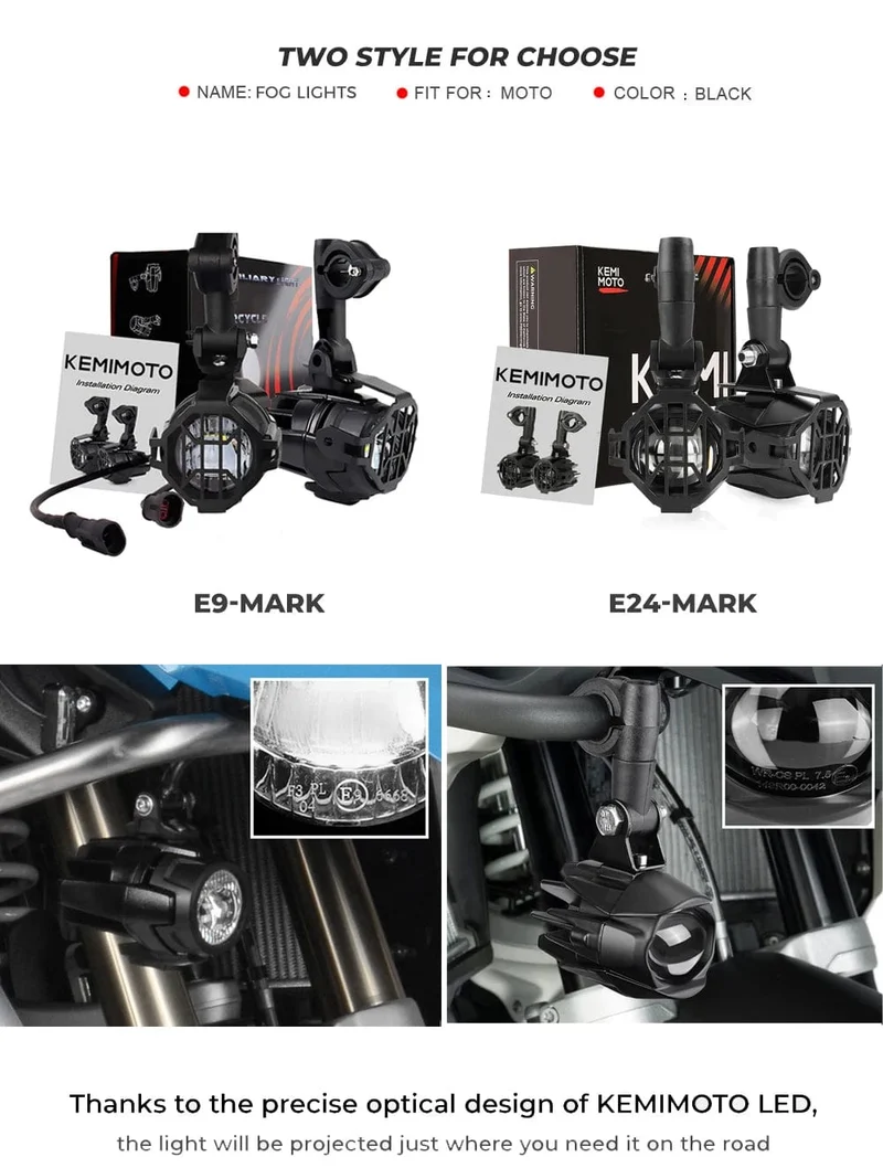 R1200GS 40W Motorrad LED Nebel Lichter Hilfs Assembliy Für BMW R1200GS F850GS F750GS F 850GS 750GS 1250GS GS LC Abenteuer