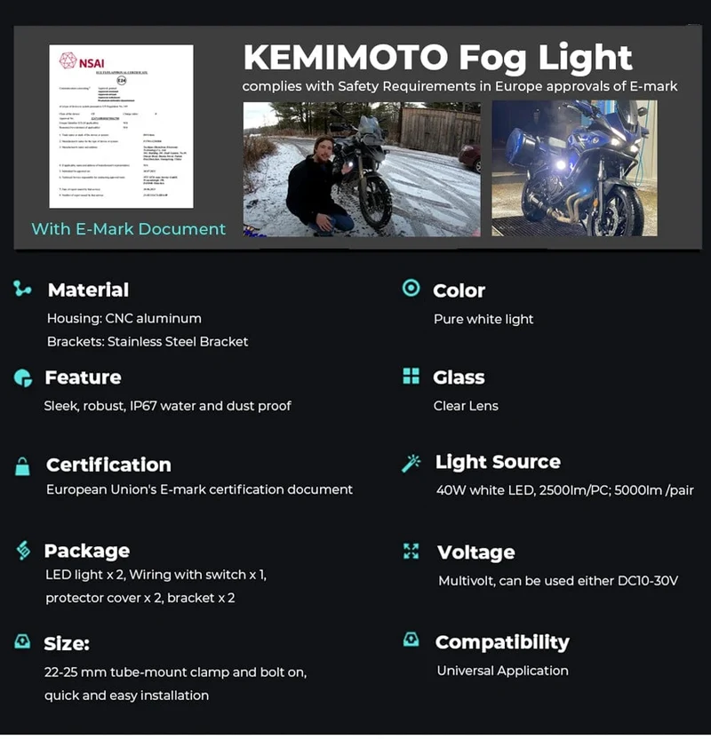 R1200GS 40W Motorrad LED Nebel Lichter Hilfs Assembliy Für BMW R1200GS F850GS F750GS F 850GS 750GS 1250GS GS LC Abenteuer