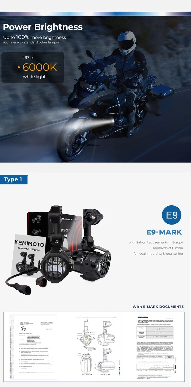 R1200GS 40W Motorrad LED Nebel Lichter Hilfs Assembliy Für BMW R1200GS F850GS F750GS F 850GS 750GS 1250GS GS LC Abenteuer