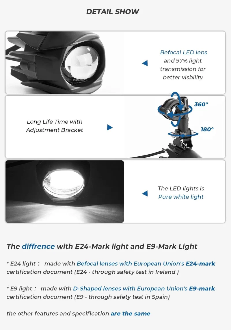 R1200GS 40W Motorrad LED Nebel Lichter Hilfs Assembliy Für BMW R1200GS F850GS F750GS F 850GS 750GS 1250GS GS LC Abenteuer