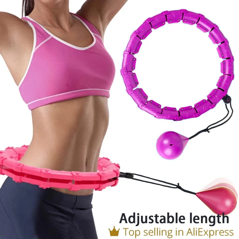 32/20/24/28 Abschnitt verstellbare Sportreifen für Bauch- und Taillenübungen, abnehmbare Hoola-Massage, Fitness-Hoop-Training, Gewichtsverlust