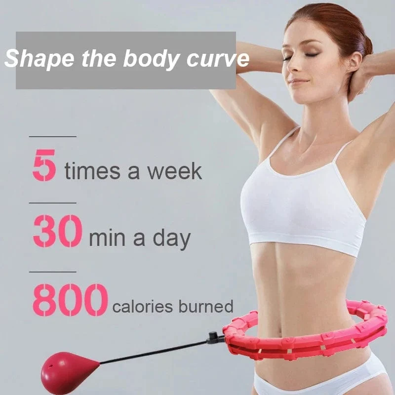 32/20/24/28 Abschnitt verstellbare Sportreifen für Bauch- und Taillenübungen, abnehmbare Hoola-Massage, Fitness-Hoop-Training, Gewichtsverlust