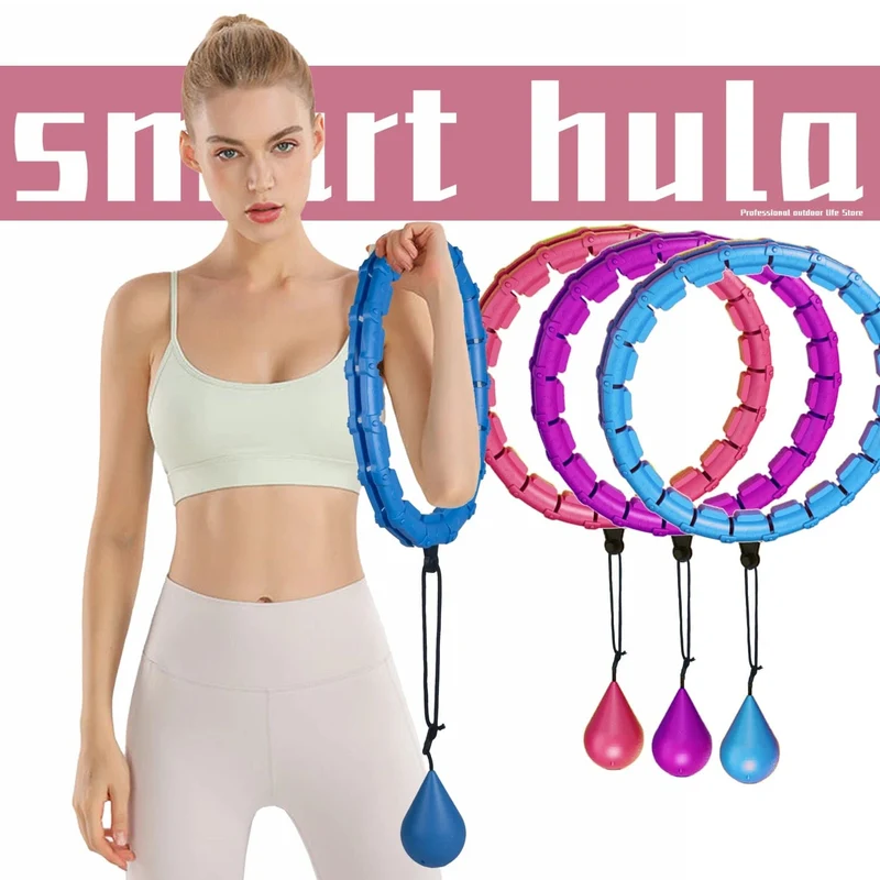 32/20/24/28 Abschnitt verstellbare Sportreifen für Bauch- und Taillenübungen, abnehmbare Hoola-Massage, Fitness-Hoop-Training, Gewichtsverlust