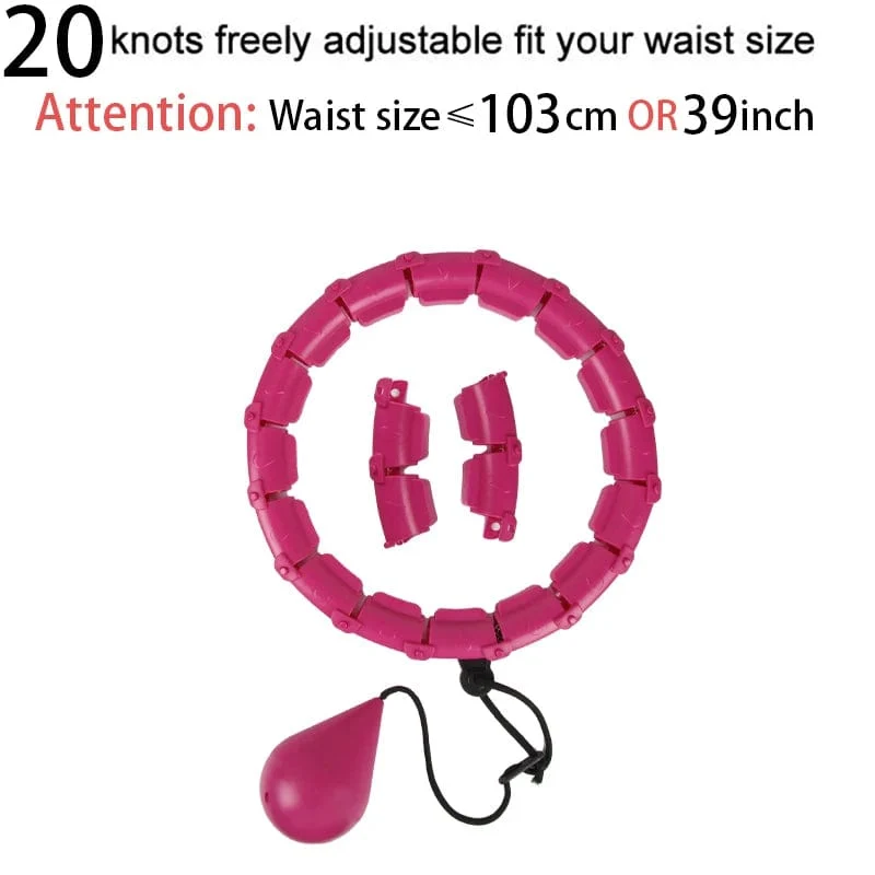 32/20/24/28 Abschnitt verstellbare Sportreifen für Bauch- und Taillenübungen, abnehmbare Hoola-Massage, Fitness-Hoop-Training, Gewichtsverlust