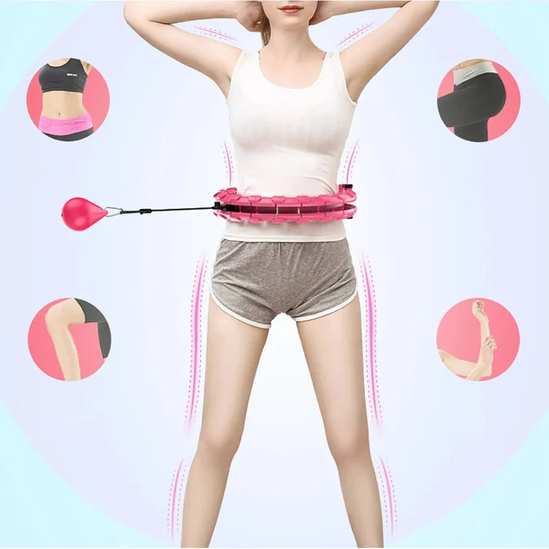 32/24/28 Abschnitt verstellbare Sportreifen für Bauch- und Taillenübungen, abnehmbare Hoola-Massage, Fitness-Hoop-Training, Fitnessstudio zur Gewichtsabnahme
