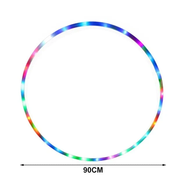 Sport Hoop lose gewicht materiel sport fitness hoop ausrüstung yoga Kreis 90CM 7 Farbe aro LED Blinkt Sport körper gebäude ring