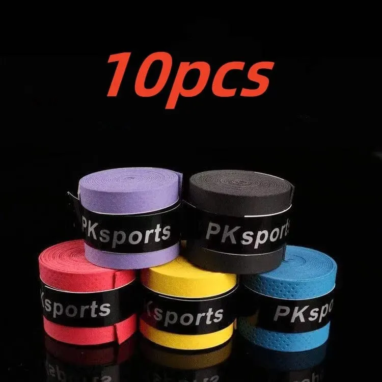 10 stücke Tennis Grip Kopf Over Anti Slip Tennis Schläger Griffe Padel Zubehör Schock Tennis Badminton Squash Training Schweißband