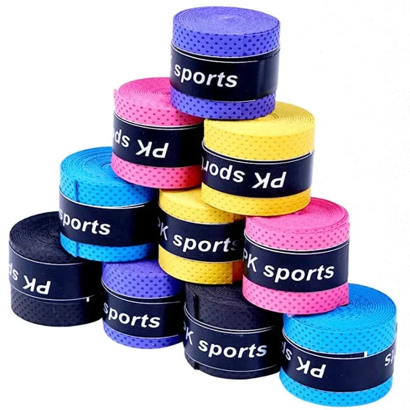10 stücke Tennis Grip Kopf Over Anti Slip Tennis Schläger Griffe Padel Zubehör Schock Tennis Badminton Squash Training Schweißband