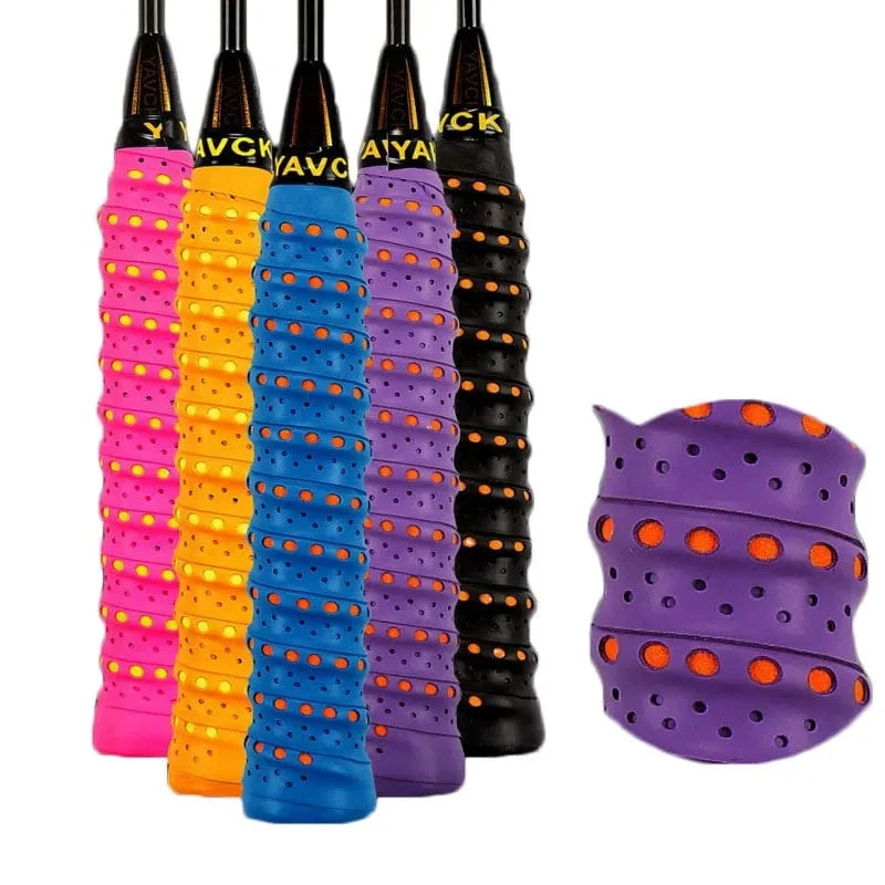 10 Stück Anti-Rutsch-Schweißbänder Tennisschläger-Griffband Badminton Grip Padel Over Sportband über Griff für Schläger Strandtennis