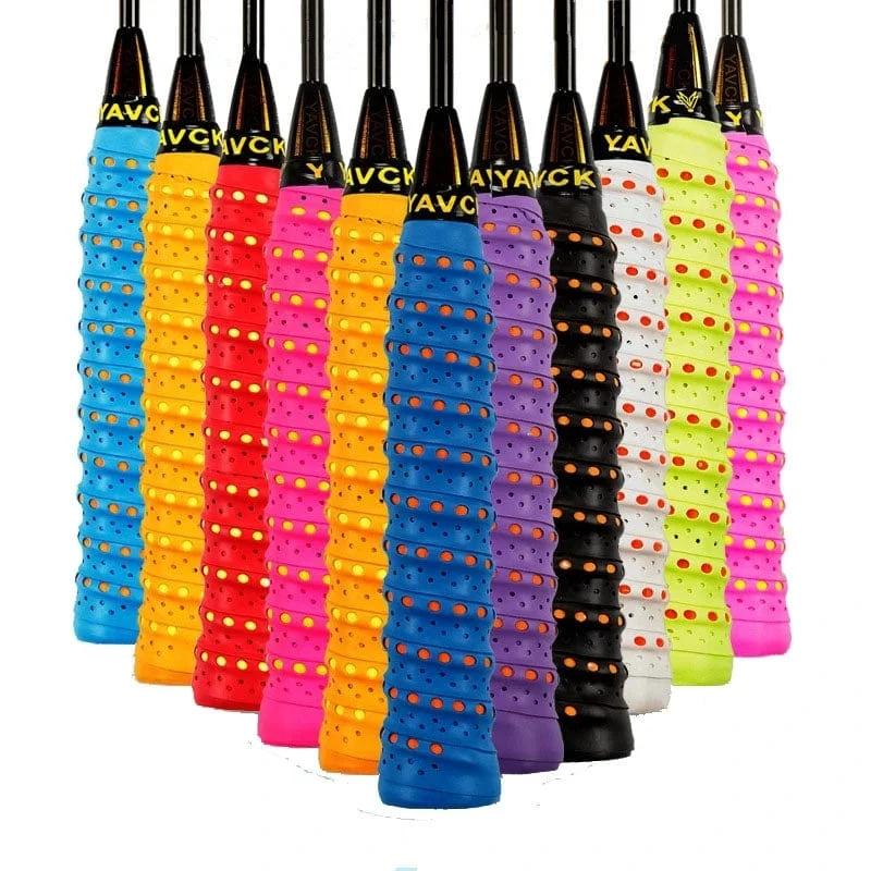 10 Stück Anti-Rutsch-Schweißbänder Tennisschläger-Griffband Badminton Grip Padel Over Sportband über Griff für Schläger Strandtennis