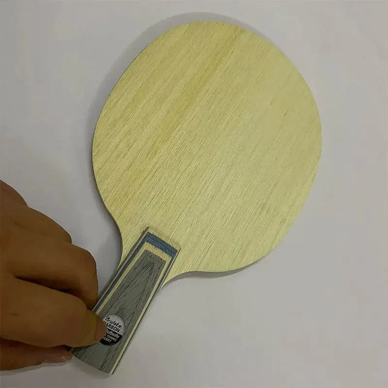Professioneller ALC Carbonfaser-Tischtennisschläger Offensiv-Ping-Pong-Schläger mit langem oder CS-Griff