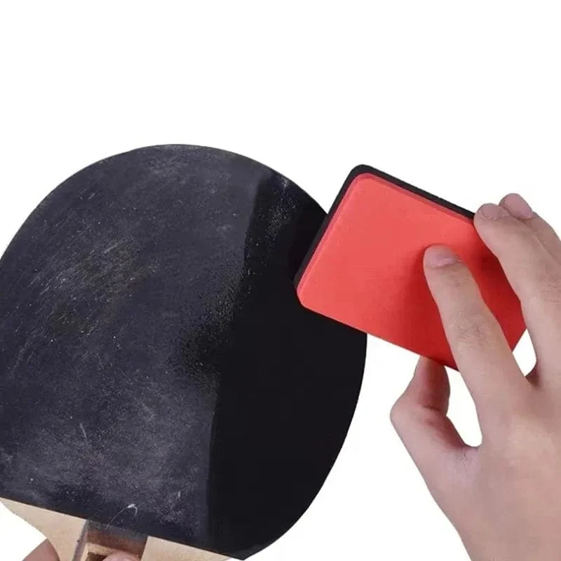 Tischtennisschläger-Gummi-Reinigungsmittel, Schwamm zum Abwischen von Gummi-Baumwolle, hoher Dichte, roter schwarzer Schwamm, der weich und ohne Verschlackung abwischt