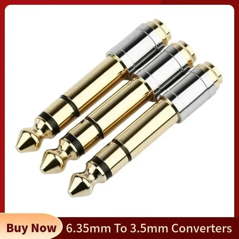 3.5 zu 6.35 Audio Adapter 6.5mm Zu 3.5mm Jack Konverter Männlich Weiblich Stecker Kopfhörer Stecker 6.3mm 6.5mm Verbraucher Elektronik