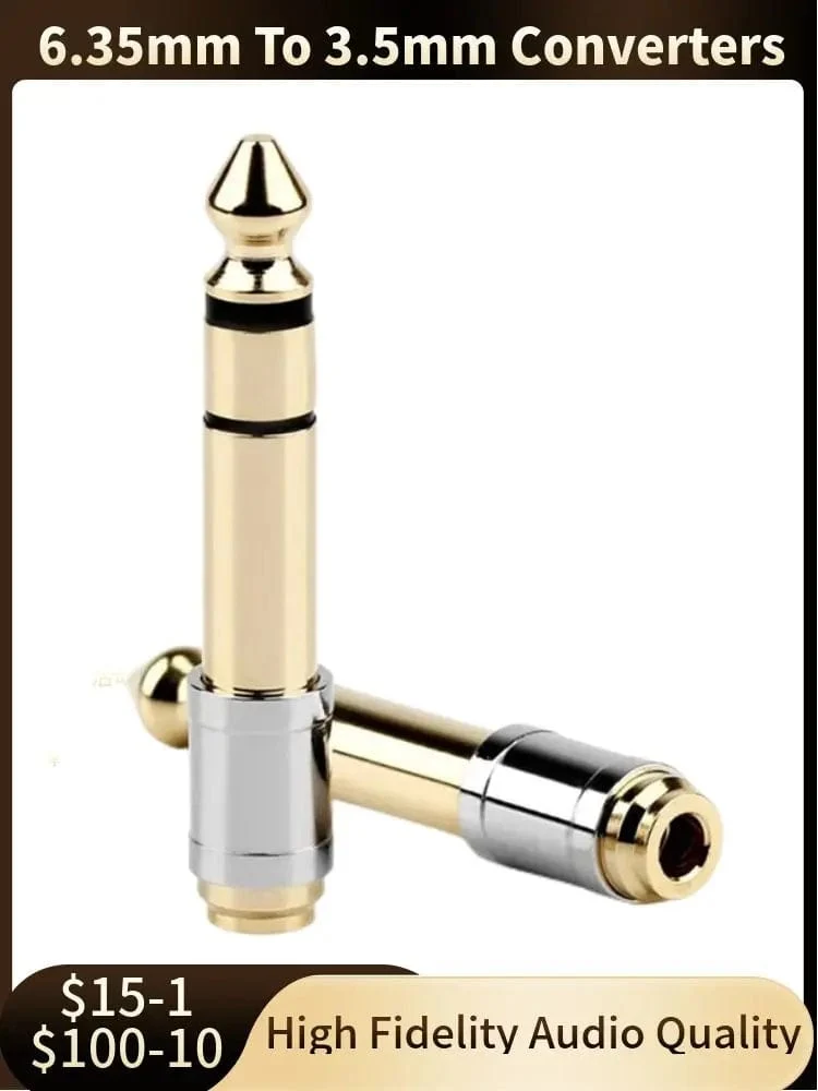 3.5 zu 6.35 Audio Adapter 6.5mm Zu 3.5mm Jack Konverter Männlich Weiblich Stecker Kopfhörer Stecker 6.3mm 6.5mm Verbraucher Elektronik
