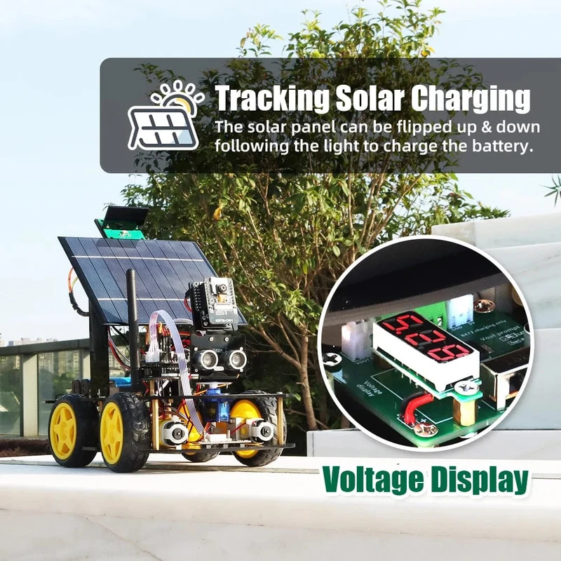 ESP32 Automatisierungsroboter-Kits für Arduino Solar Charging Meistverkaufte Unterhaltungselektronik Künstliche Intelligenz Smart Robot Kit