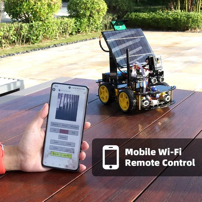 ESP32 Automatisierungsroboter-Kits für Arduino Solar Charging Meistverkaufte Unterhaltungselektronik Künstliche Intelligenz Smart Robot Kit