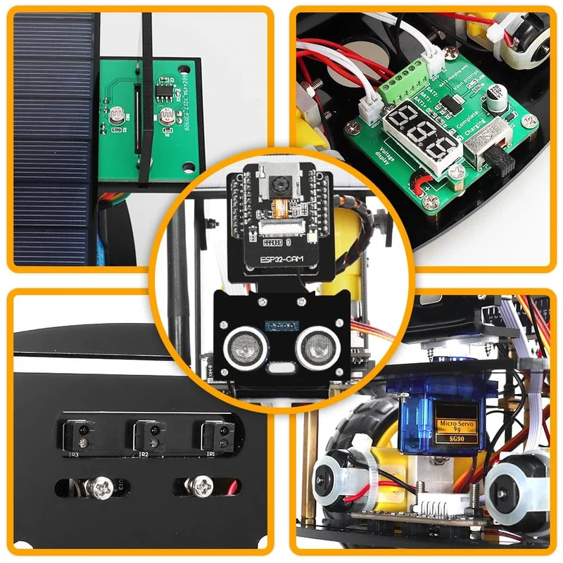 ESP32 Automatisierungsroboter-Kits für Arduino Solar Charging Meistverkaufte Unterhaltungselektronik Künstliche Intelligenz Smart Robot Kit