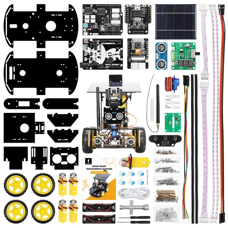 ESP32 Automatisierungsroboter-Kits für Arduino Solar Charging Meistverkaufte Unterhaltungselektronik Künstliche Intelligenz Smart Robot Kit
