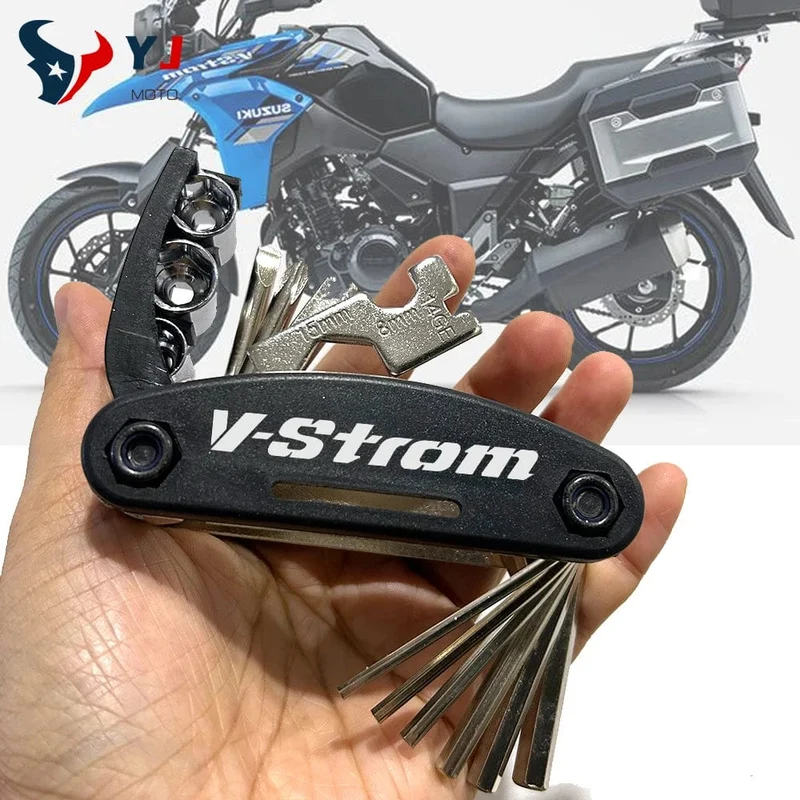 Für Suzuki V-Strom 250 650 1000 1050 XT V Strom VStrom 800DE DL650 Motorrad Multifunktionswerkzeug Tragbarer Reparatur-Schraubendreher-Satz