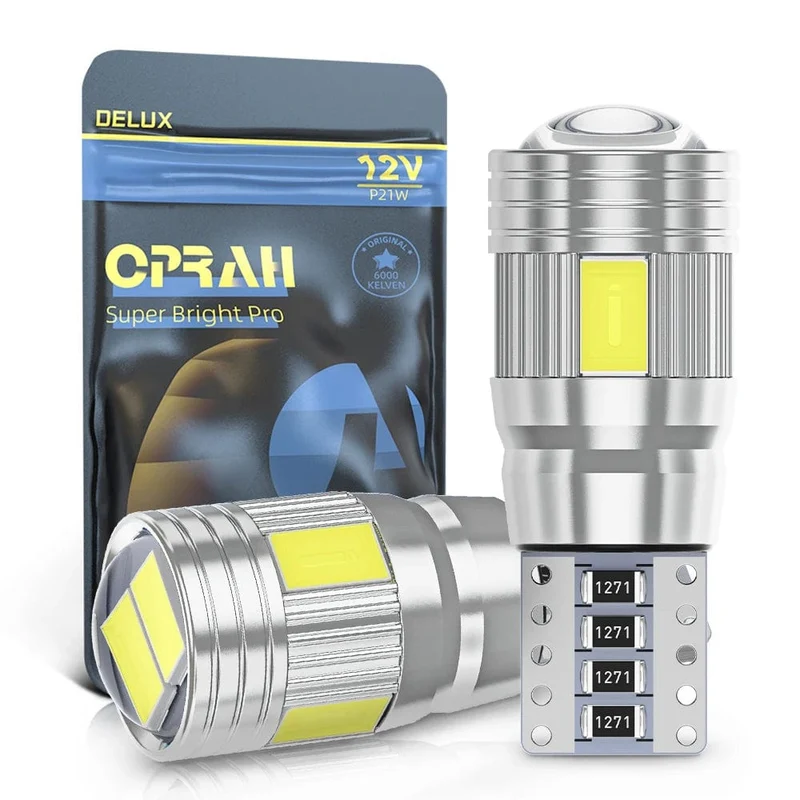 2 stücke T10 W5W Led-lampe Canbus Kein fehler 12V 6000K 5630 6SMD Auto Clarance Wedge Seite Reverse lampen Drehen Singal Licht Weiß Bernstein