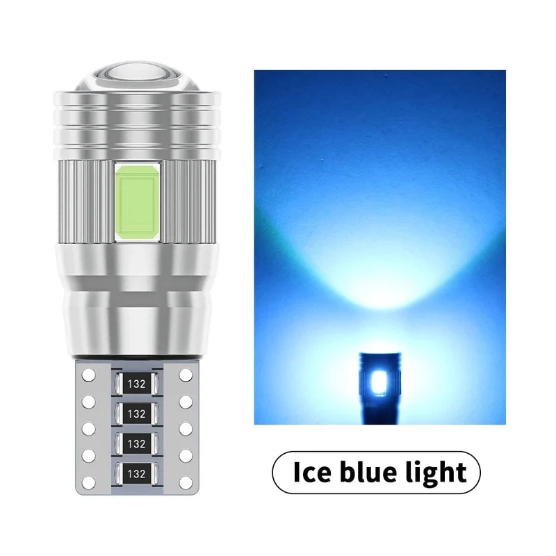 2 stücke T10 W5W Led-lampe Canbus Kein fehler 12V 6000K 5630 6SMD Auto Clarance Wedge Seite Reverse lampen Drehen Singal Licht Weiß Bernstein