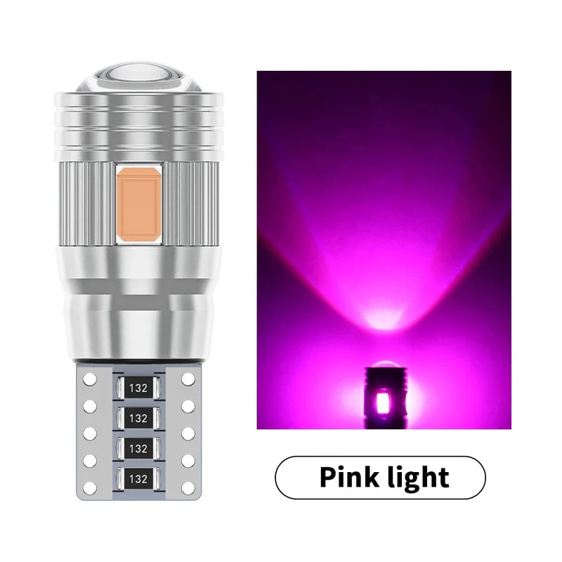 2 stücke T10 W5W Led-lampe Canbus Kein fehler 12V 6000K 5630 6SMD Auto Clarance Wedge Seite Reverse lampen Drehen Singal Licht Weiß Bernstein