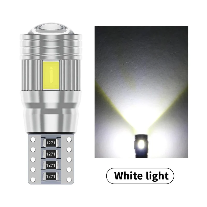 2 stücke T10 W5W Led-lampe Canbus Kein fehler 12V 6000K 5630 6SMD Auto Clarance Wedge Seite Reverse lampen Drehen Singal Licht Weiß Bernstein