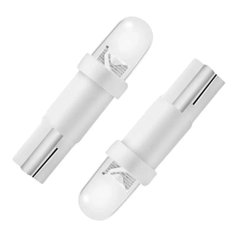 10 PCS von T5 1 LED 12V Keramik Dashboard Gauge Instrument Keramik Auto Auto Seite Keil Licht Lampe Birne