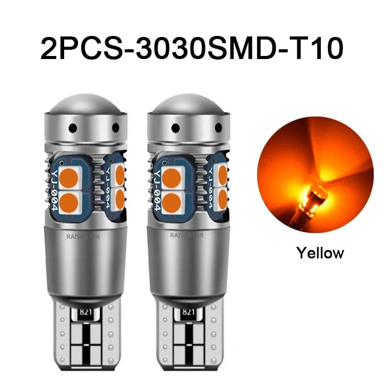 NLpearl 2x Signal Lampe T10 W5W Led Canbus Birne 12V 10SMD 3030 Chips W5W LED 168 194 Auto Keil parkplatz Licht Lesen Dome Licht