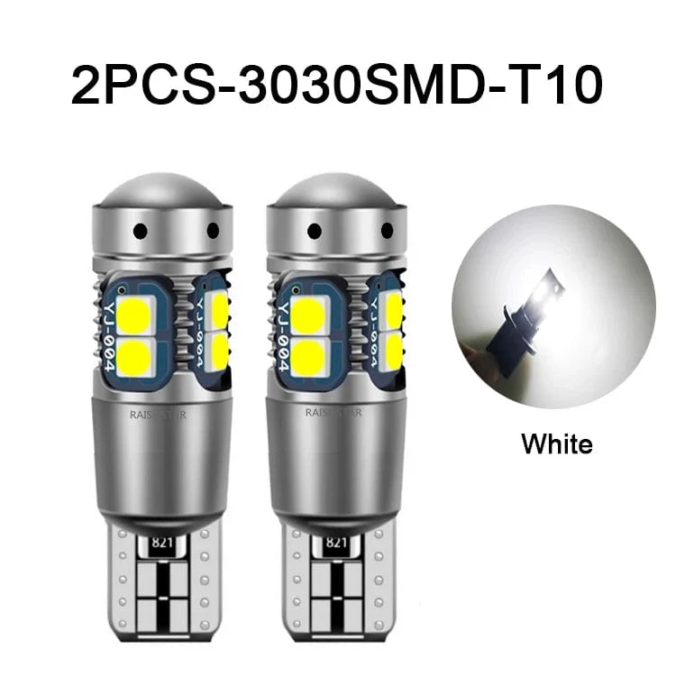 NLpearl 2x Signal Lampe T10 W5W Led Canbus Birne 12V 10SMD 3030 Chips W5W LED 168 194 Auto Keil parkplatz Licht Lesen Dome Licht