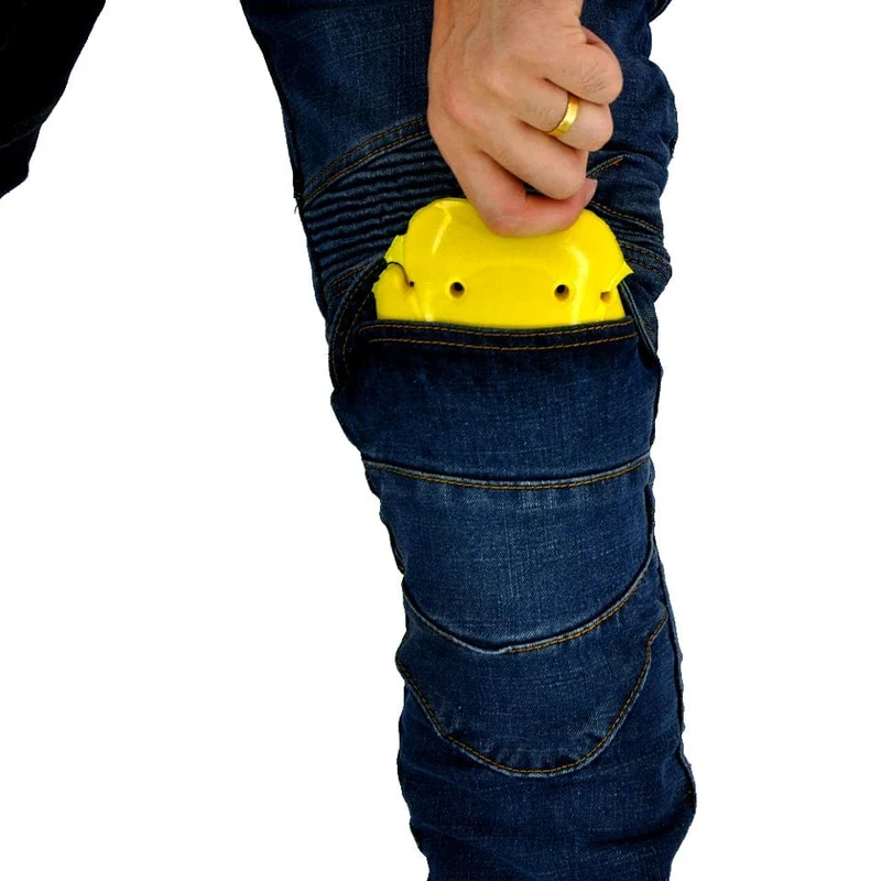 Aramid Motorradhose Moto Jeans Herren Motocross Hose + Protektoren Protektoren