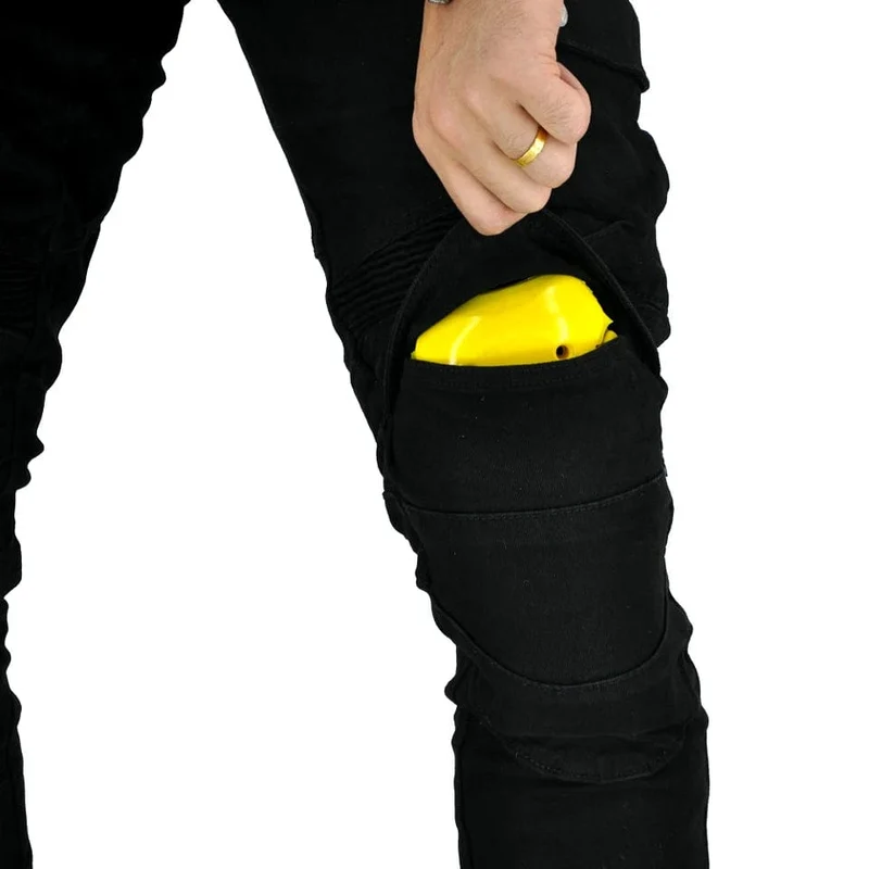 Aramid Motorradhose Moto Jeans Herren Motocross Hose + Protektoren Protektoren
