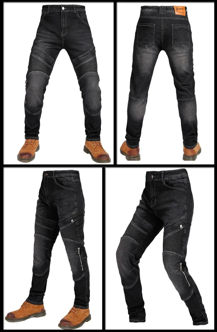 Aramid Motorradhose Moto Jeans Herren Motocross Hose + Protektoren Protektoren