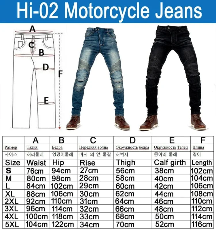 Aramid Motorradhose Moto Jeans Herren Motocross Hose + Protektoren Protektoren