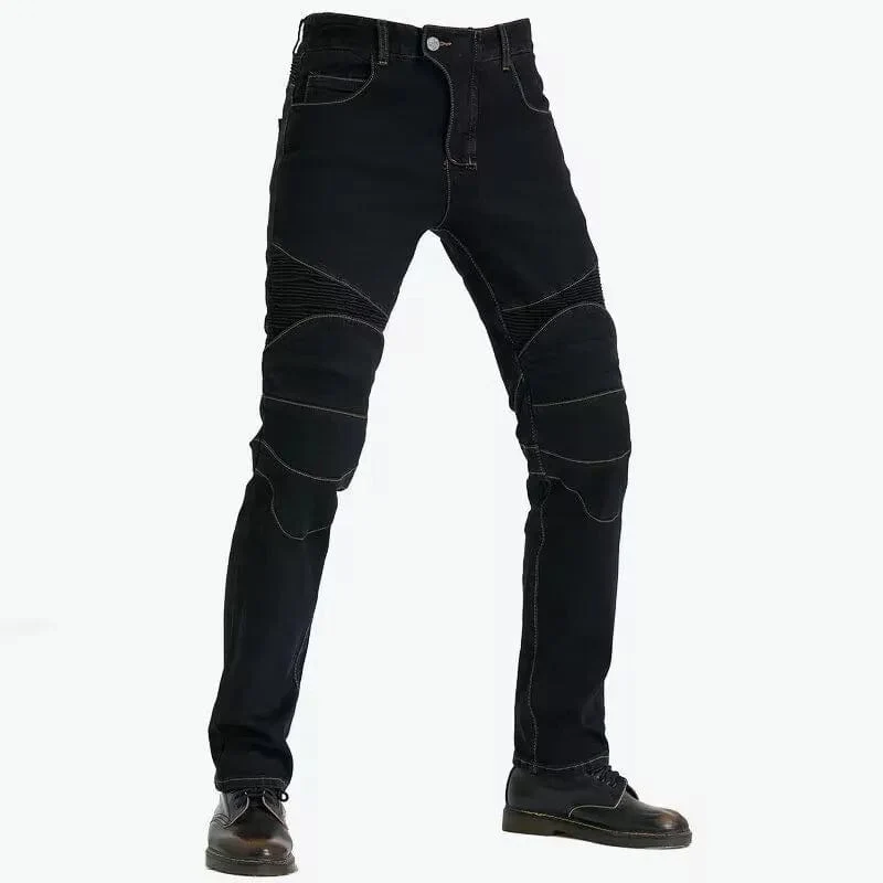 Männer Jeans Stickerei Motorrad Hosen Pantalon Motocross Gürtel Schutz Ausrüstung Motorrad Führerschein Prüfung Motos Jeans