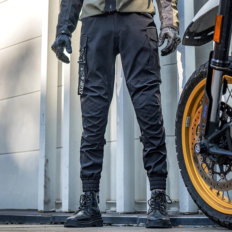 Star Field Knight Motorradhose Sommer Atmungsaktive CE-Schutzpanzerung Schwarz Armeegrün Herren Motorradhose