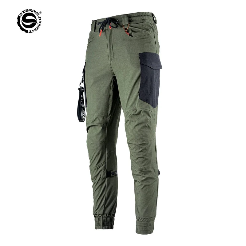 Star Field Knight Motorradhose Sommer Atmungsaktive CE-Schutzpanzerung Schwarz Armeegrün Herren Motorradhose