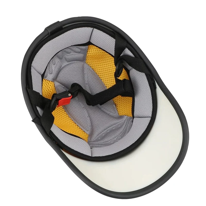 LEEPEE Für Cafe Racer Chopper Roller Sicherheit Harte Hut Halbe Gesicht Vintage Sommer Kappe Motorrad Halb Helm Baseball Kappe Stil