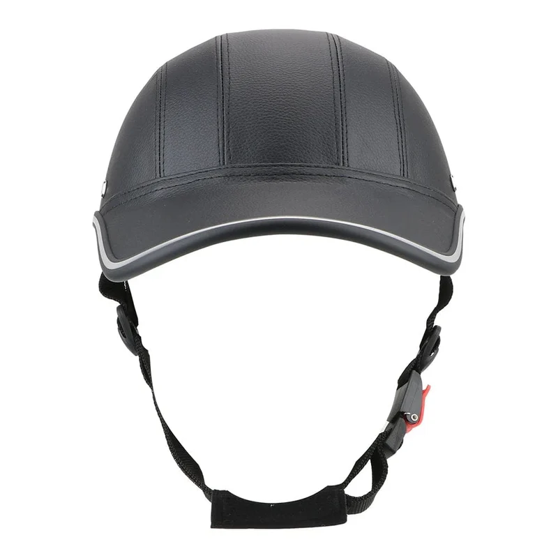LEEPEE Für Cafe Racer Chopper Roller Sicherheit Harte Hut Halbe Gesicht Vintage Sommer Kappe Motorrad Halb Helm Baseball Kappe Stil