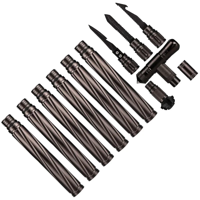 Outdoor Camp Wandern Werkzeug Selbstverteidigung Sticks Pole Hause Auto Multifunktionale Survival Kit Klettern Notfall Ausrüstung