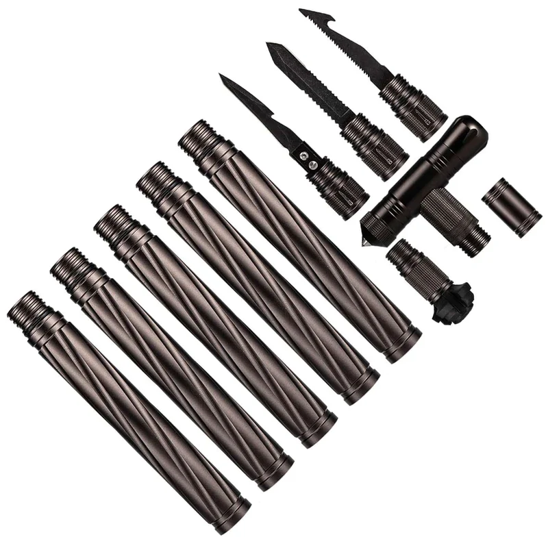 Outdoor Camp Wandern Werkzeug Selbstverteidigung Sticks Pole Hause Auto Multifunktionale Survival Kit Klettern Notfall Ausrüstung